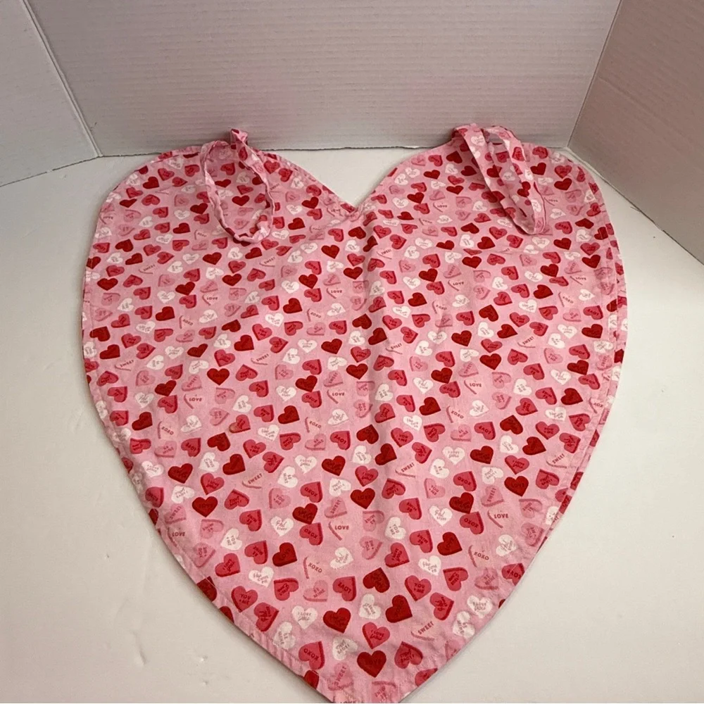 🆕 Handmade Reversible Heart Makeup 💄 Apron 💖 “Love Hearts” Design by Me 💖
