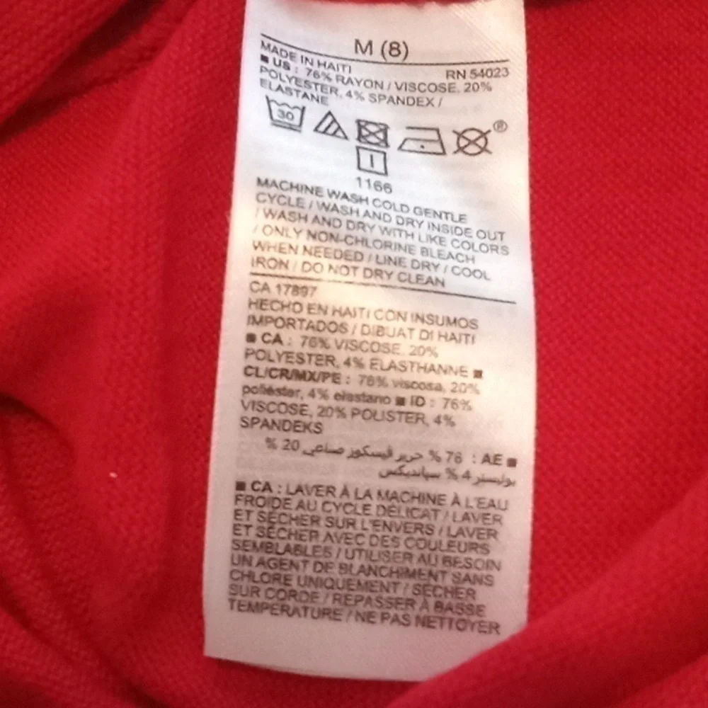 Old Navy Red Top Sz 8
