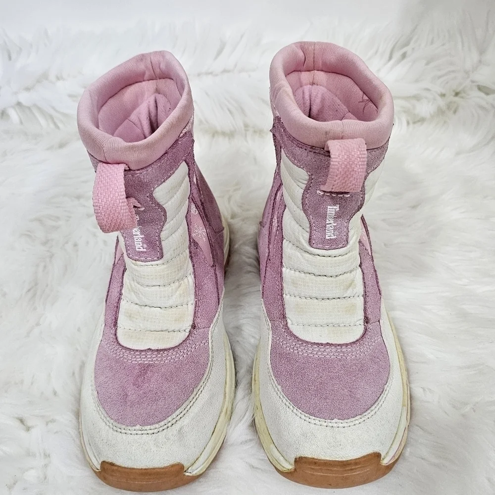 Timberland girls boots pink and white sz.2.5