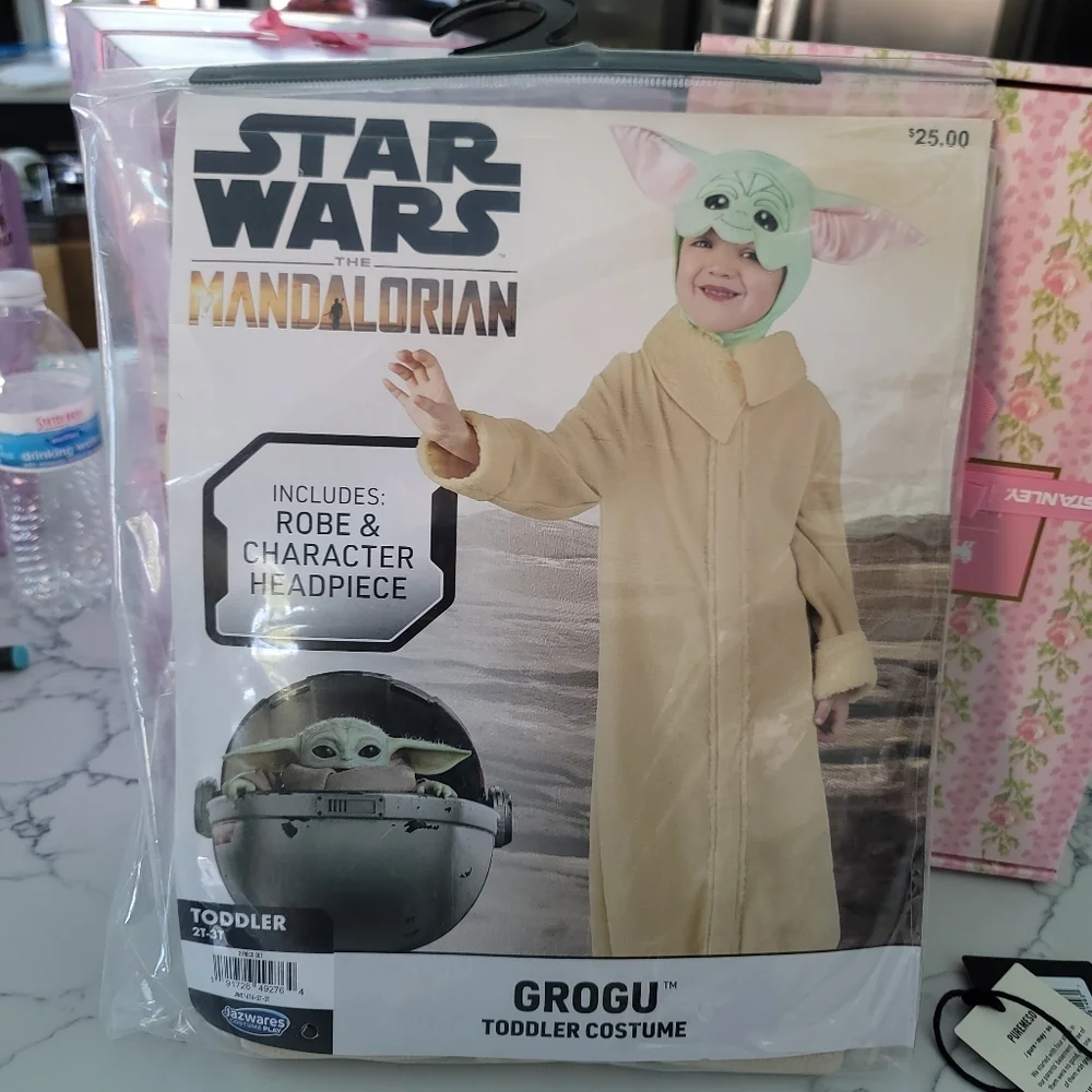 NWT Jazwares Star Wars The Mandalorian Grogu Toddler Halloween Costume Sz 2T-3T