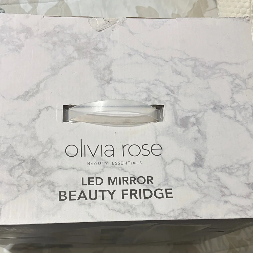 Olivia Rose LED Mirror Makeup Organizer - White