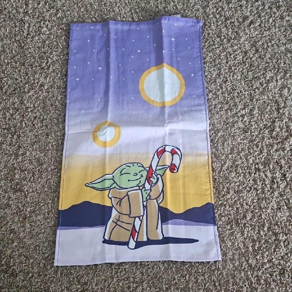 Star Wars Hand Towel - Purple, Yellow, White