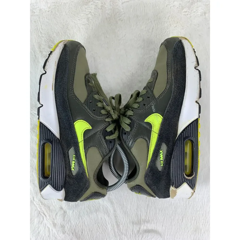Nike Air Max 90 GS Medium Olive Volt DV3607-200 Youth 5 / Women’s 6.5
