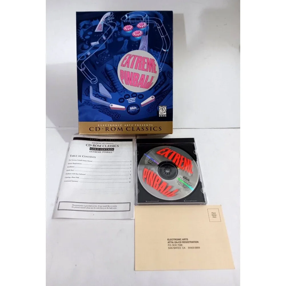 Extreme Pinball CD Rom Classics 1997 EUC