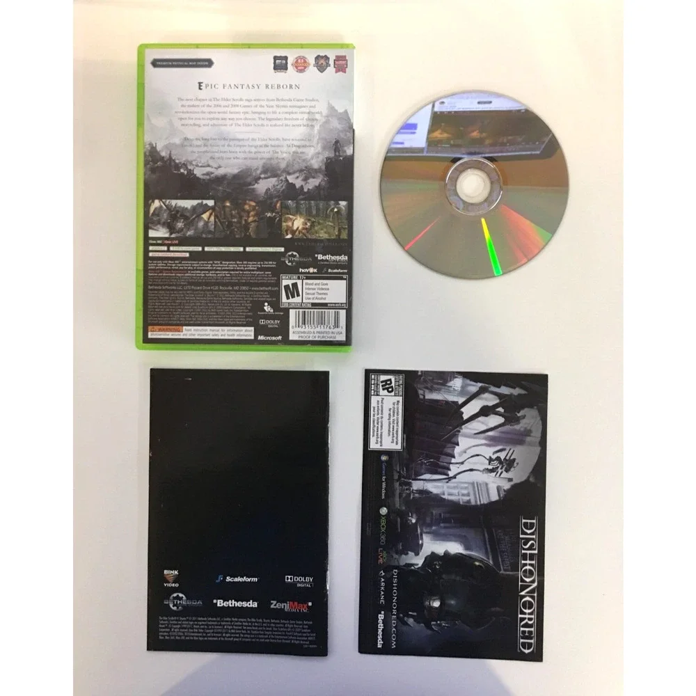 Elder Scrolls V: Skyrim (Microsoft Xbox 360, 2011) Bethesda - CIB Complete