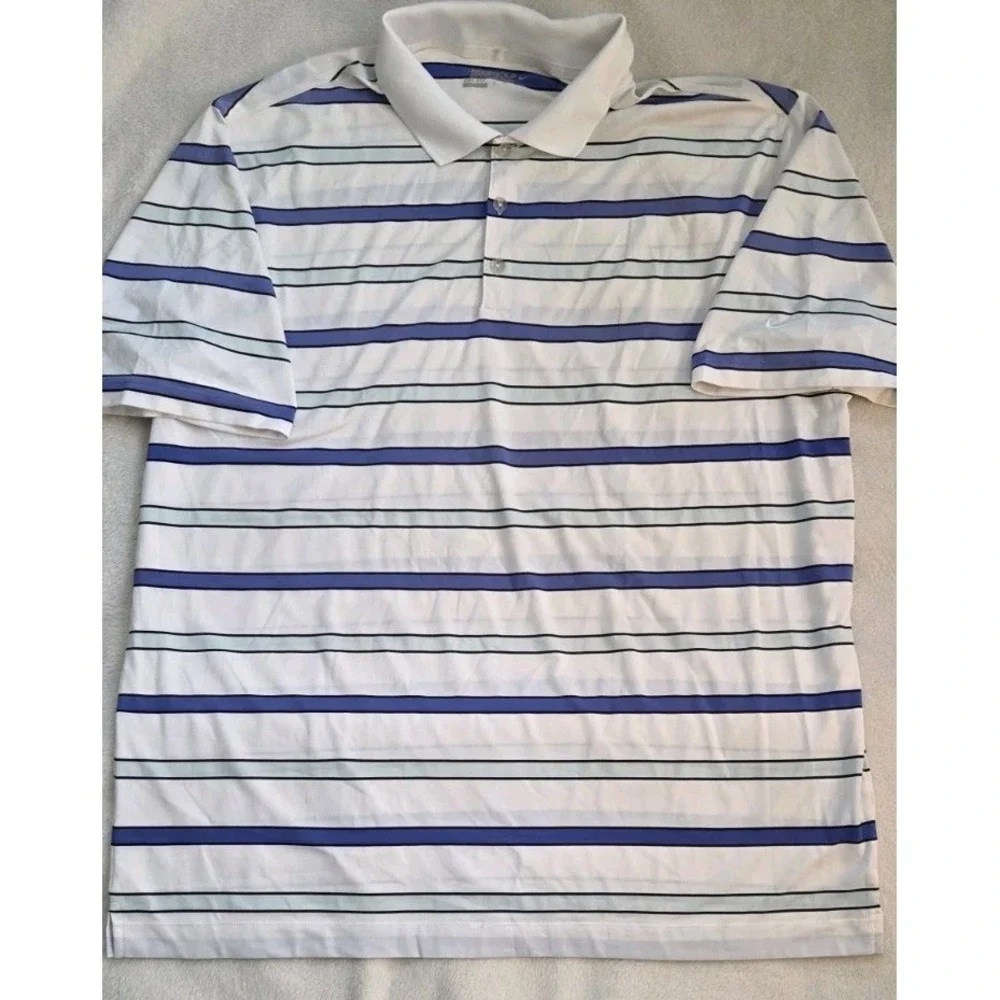 NIKE GOLF TOUR PERFORMANCE MENS SHORT SLEEVE STRIPED POLO SIZE XXL