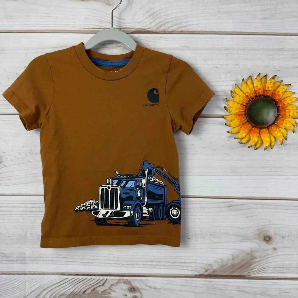Carhartt Toddler Truck Graphic Tee Short Sleeve T Shirt Size‎ 2T