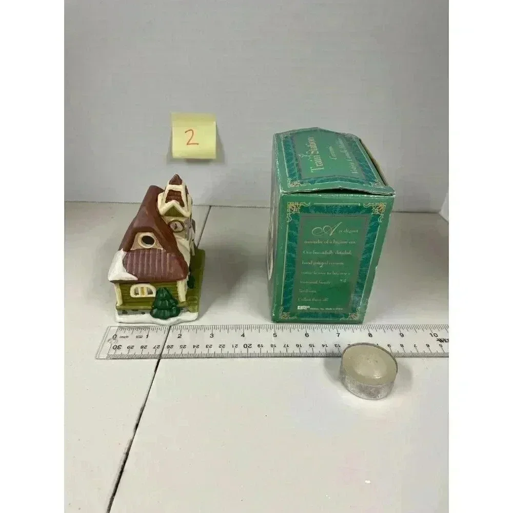 Giftco Inc Ceramic Train Station Votive Candle Holder