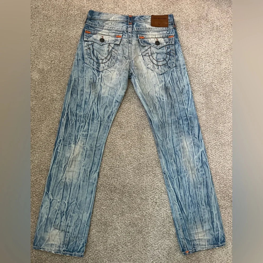 Vintage True Religion Distressed Light Blue Jeans