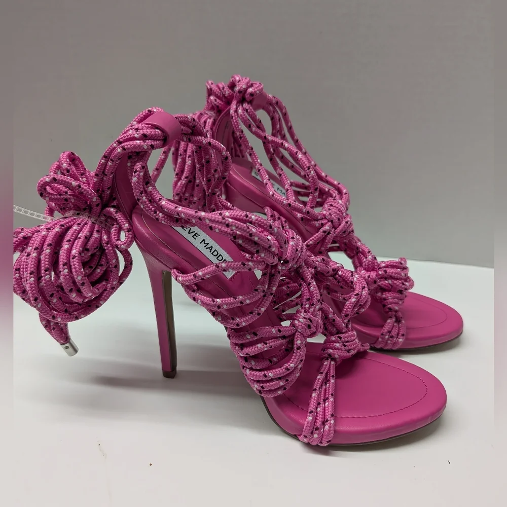 Steve Madden Fuchsia Knotted Heels