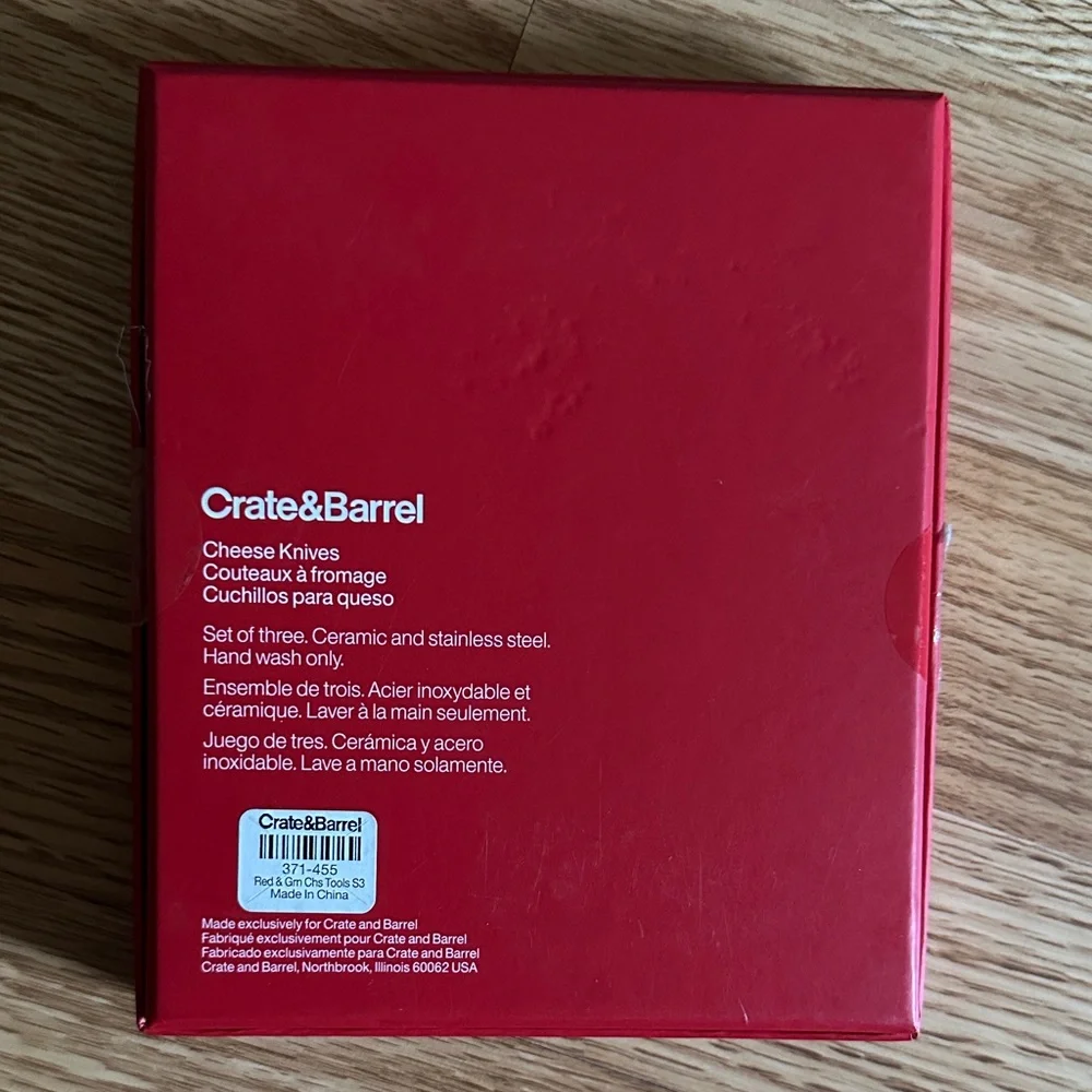 Crate&Barrel handles knife includes