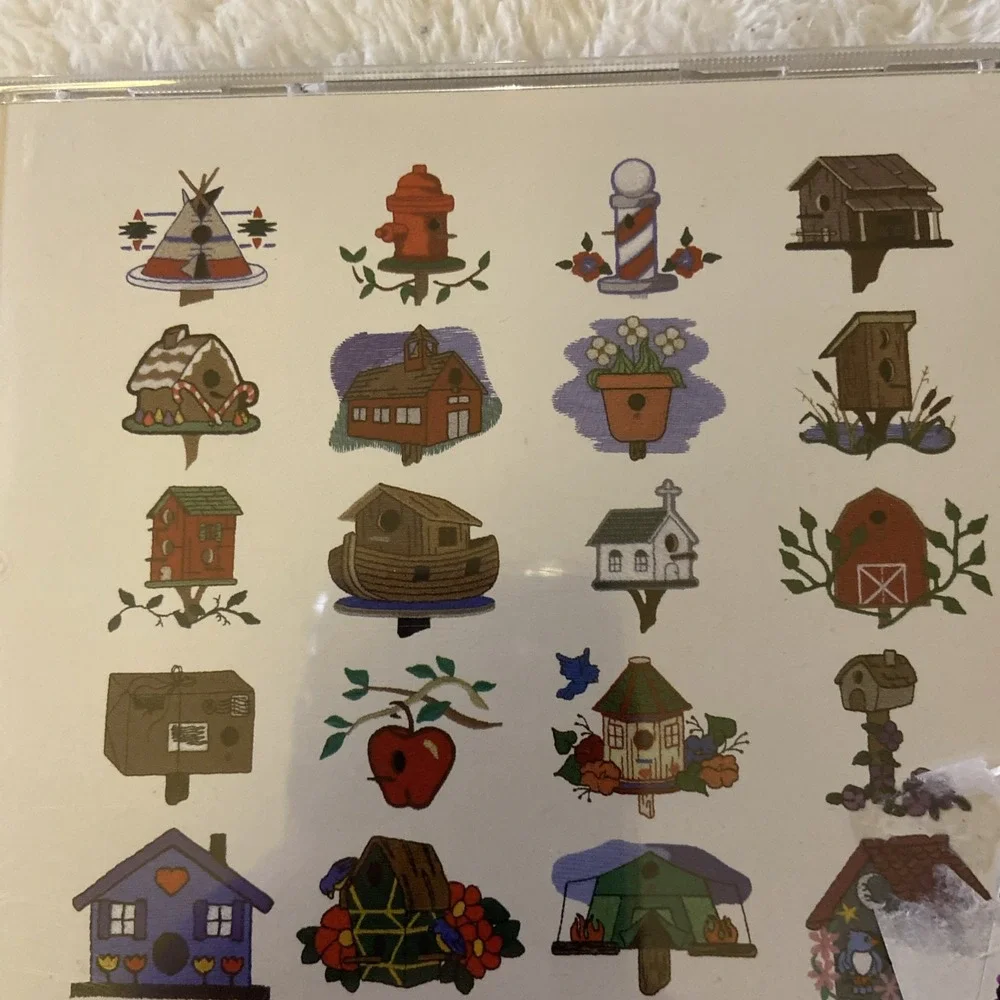 Dakota Collectibles Embroidery Design Collection‎ Bird Houses CD 970066