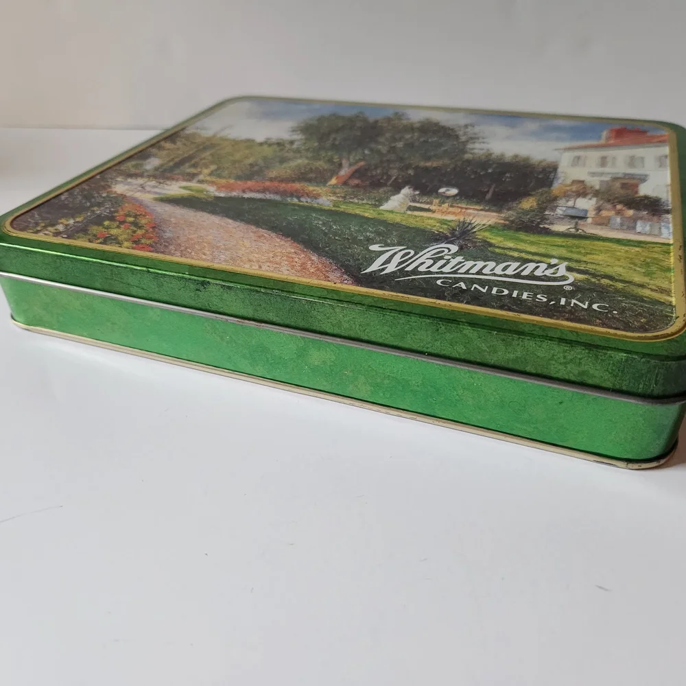 Hinged Vintage Whitman's Sampler Tin with Pissaro Graphics
