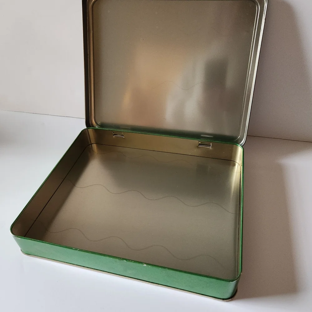 Hinged Vintage Whitman's Sampler Tin with Pissaro Graphics