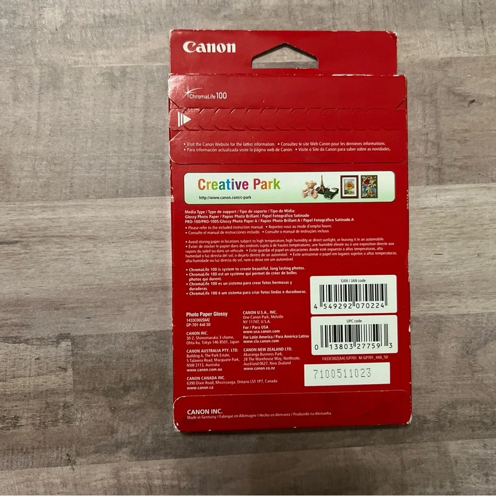 Canon sealed new