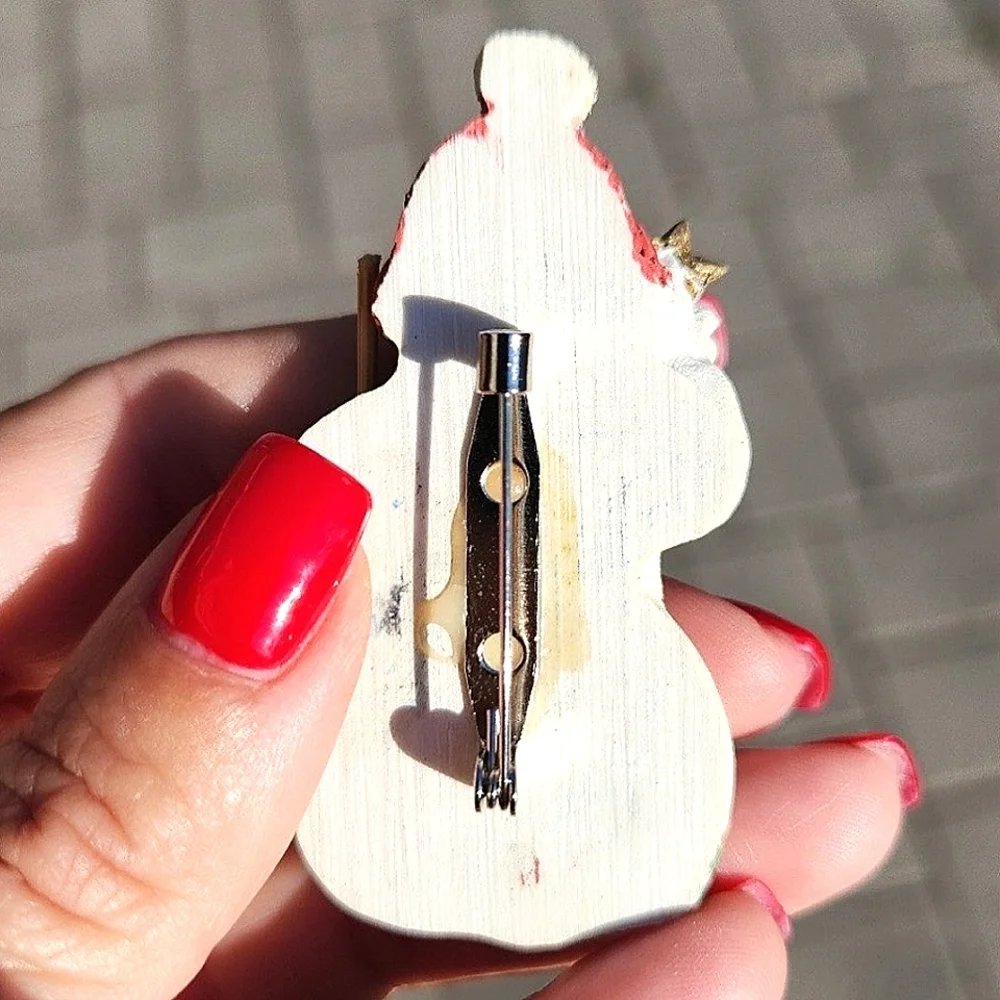 Anthropologie snowman resin