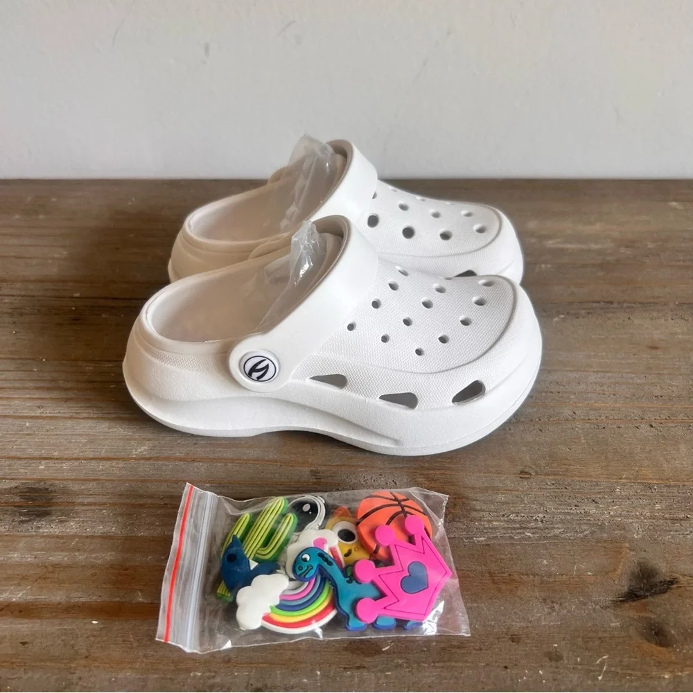 HOBIBEAR Kids Slip On Clogs Size 24 aka 8 #B1802A