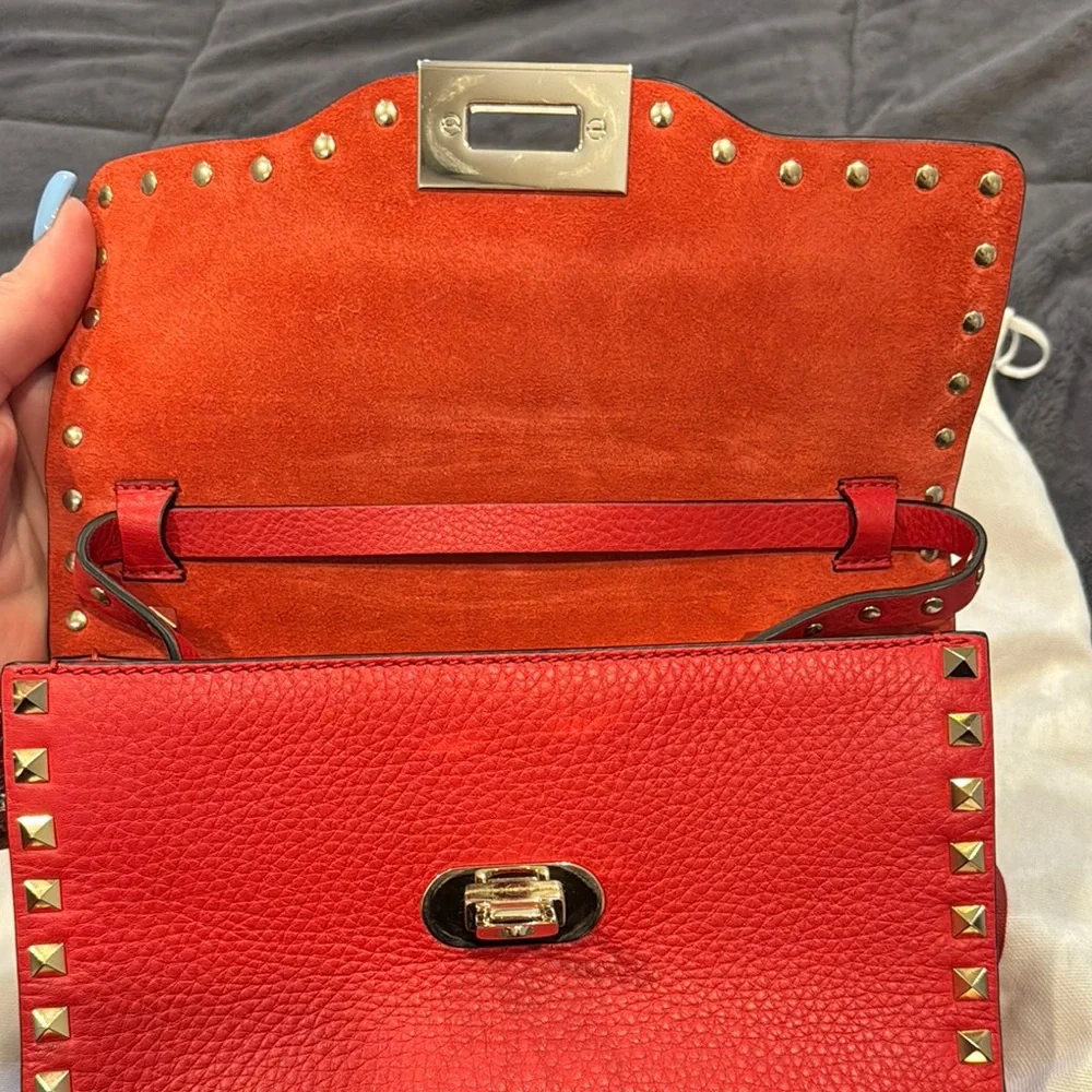 Valentino Garavani Rockstud Grainy Calfskin Crossbody Bag *BRAND NEW*
