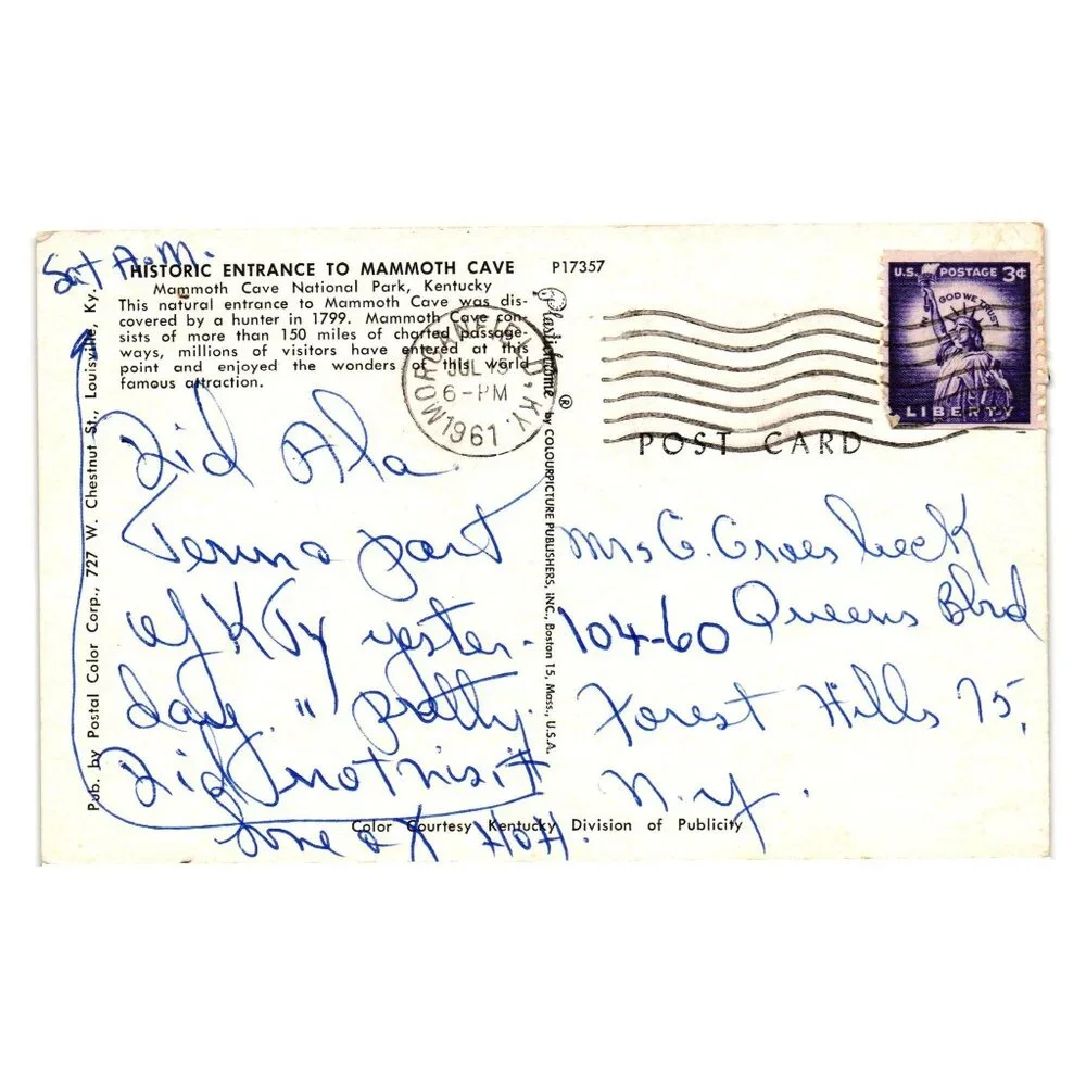 Postal Color Corp vintage 1961