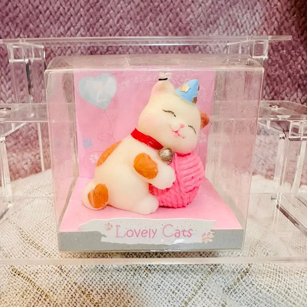 Kitty Cat Birthday Candles Cake Topper