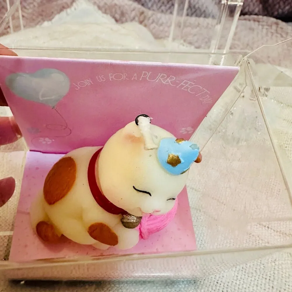 Kitty Cat Birthday Candles Cake Topper