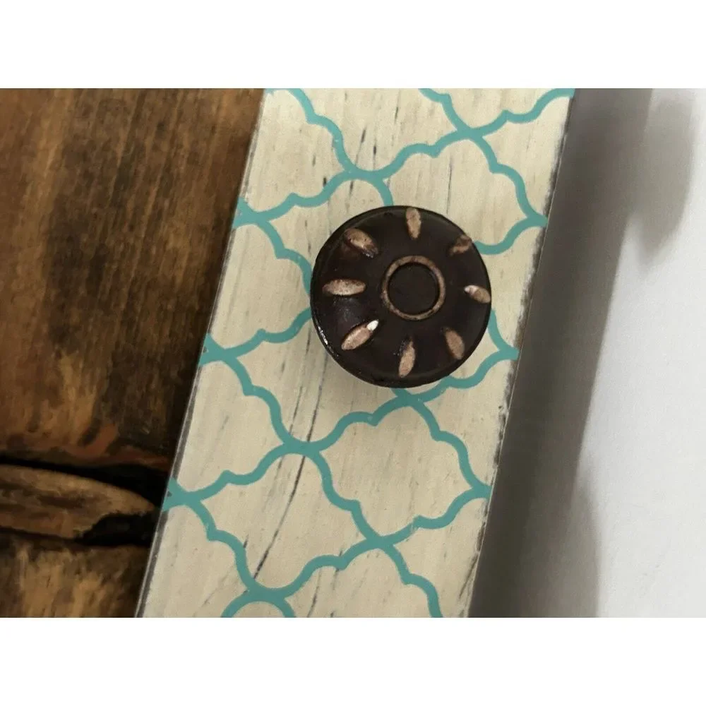 Rustic Wood Key‎ Holder For Wall Farmhouse Wall Shelf Wall Mounted Home Decor