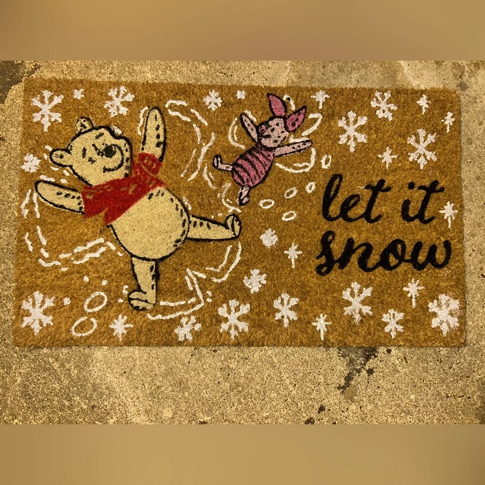 Winnie the Pooh Christmas Doormat