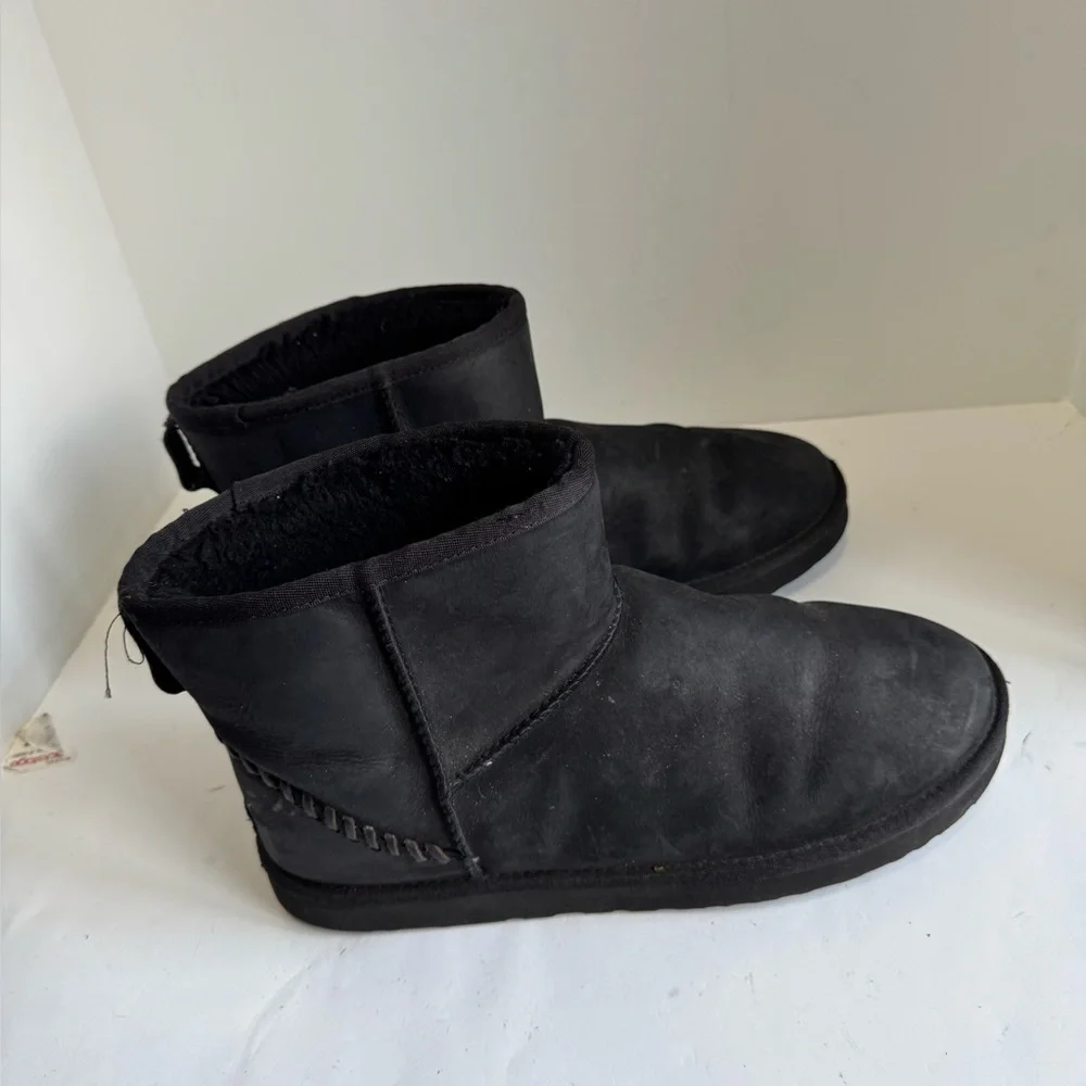 UGG Classic Mini Deco Snow Boots 'Black Grey Men’s. Size 13