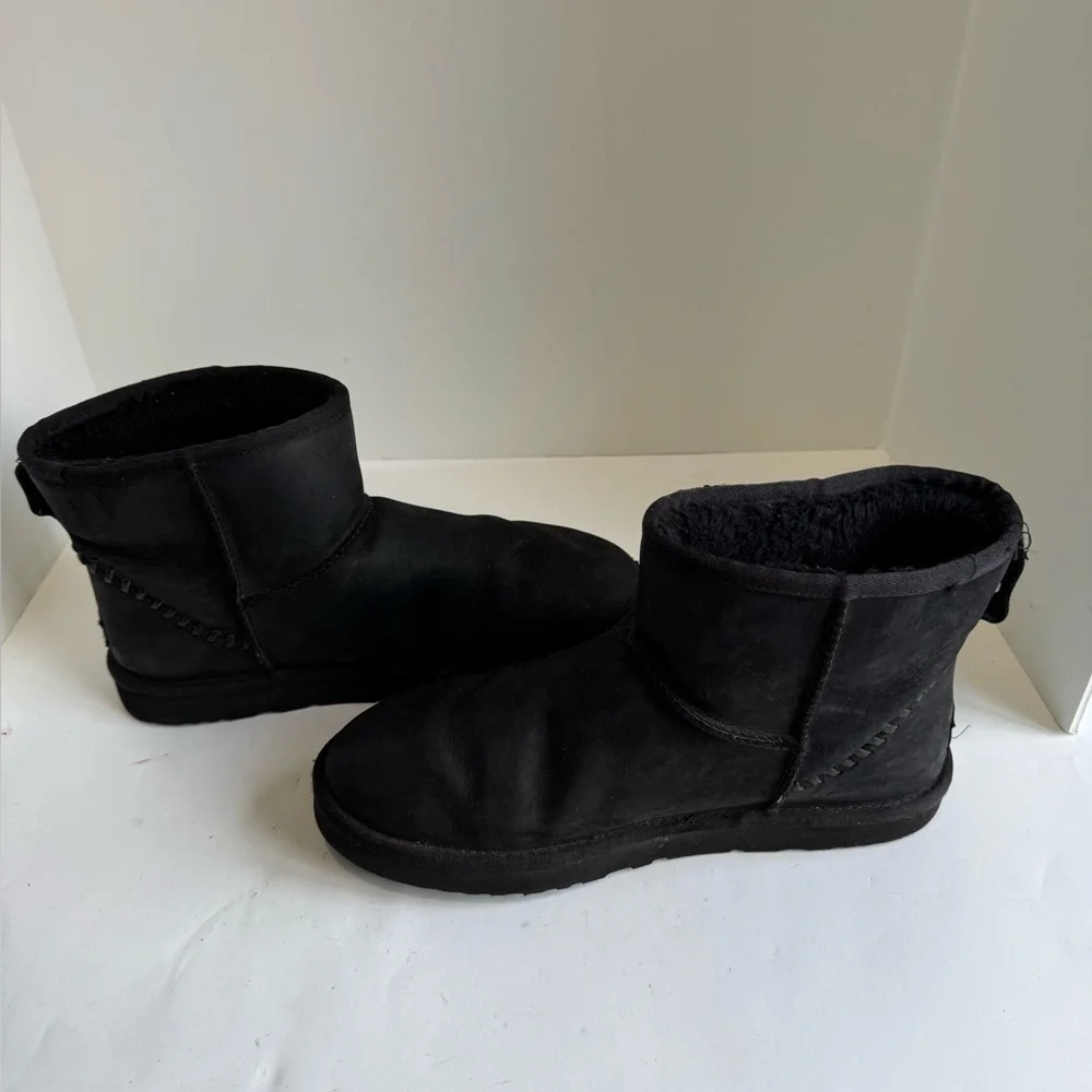 UGG Classic Mini Deco Snow Boots 'Black Grey Men’s. Size 13