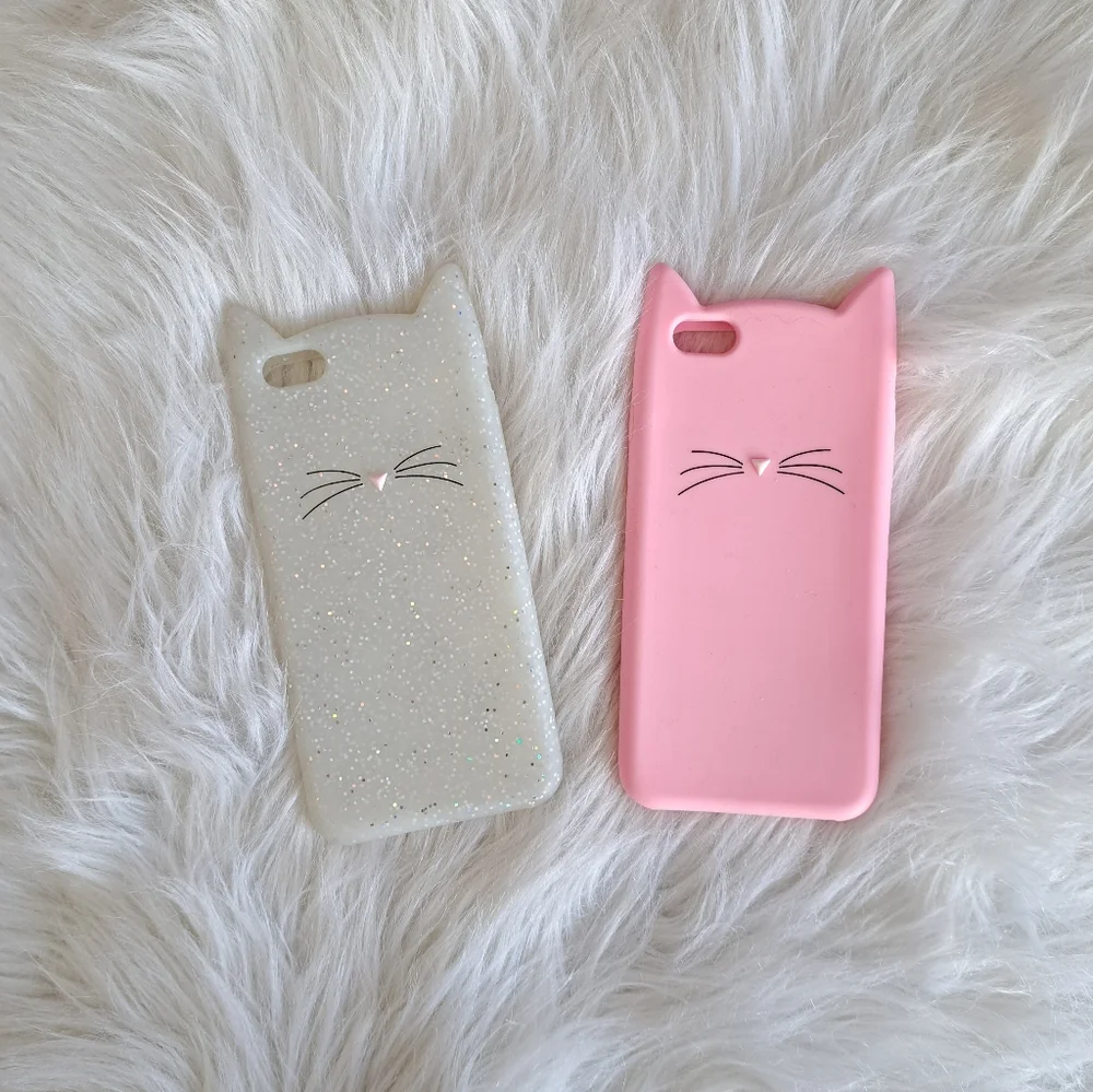Set of 2 rubber cell phone cases
