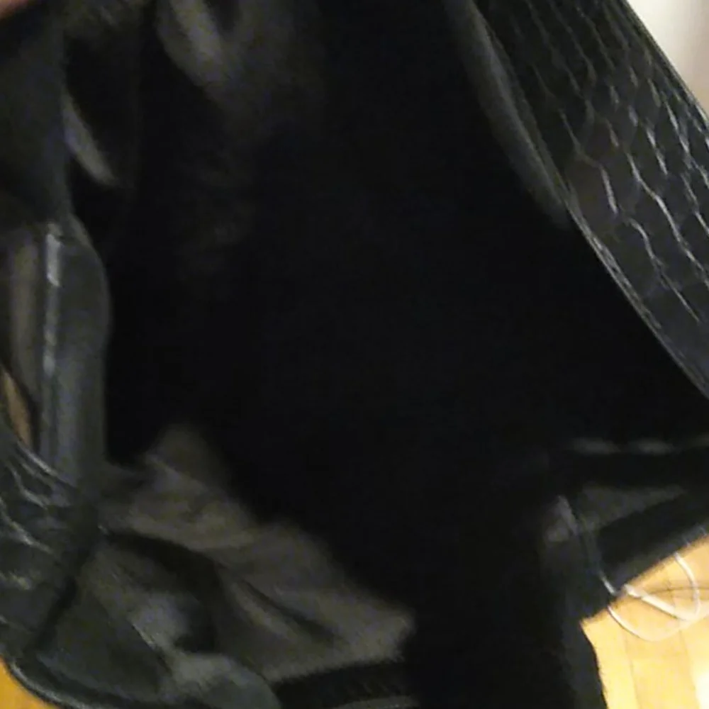 Topshop black suede