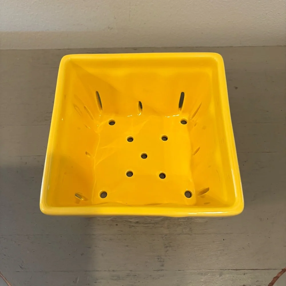 Crate&Barrel bright yellow