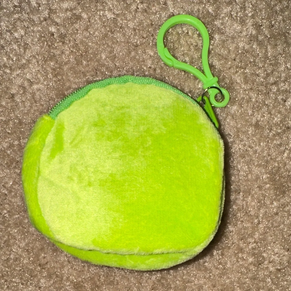 Plush Key & Card Holder - Green and Blue, Monsters, NEW