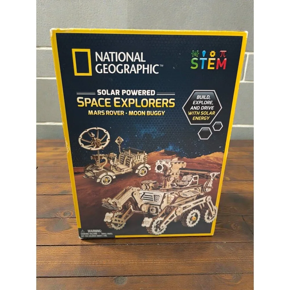 National Geographic Stem Solar Powered Space Explorers Mars Rover & Moon Buggy K