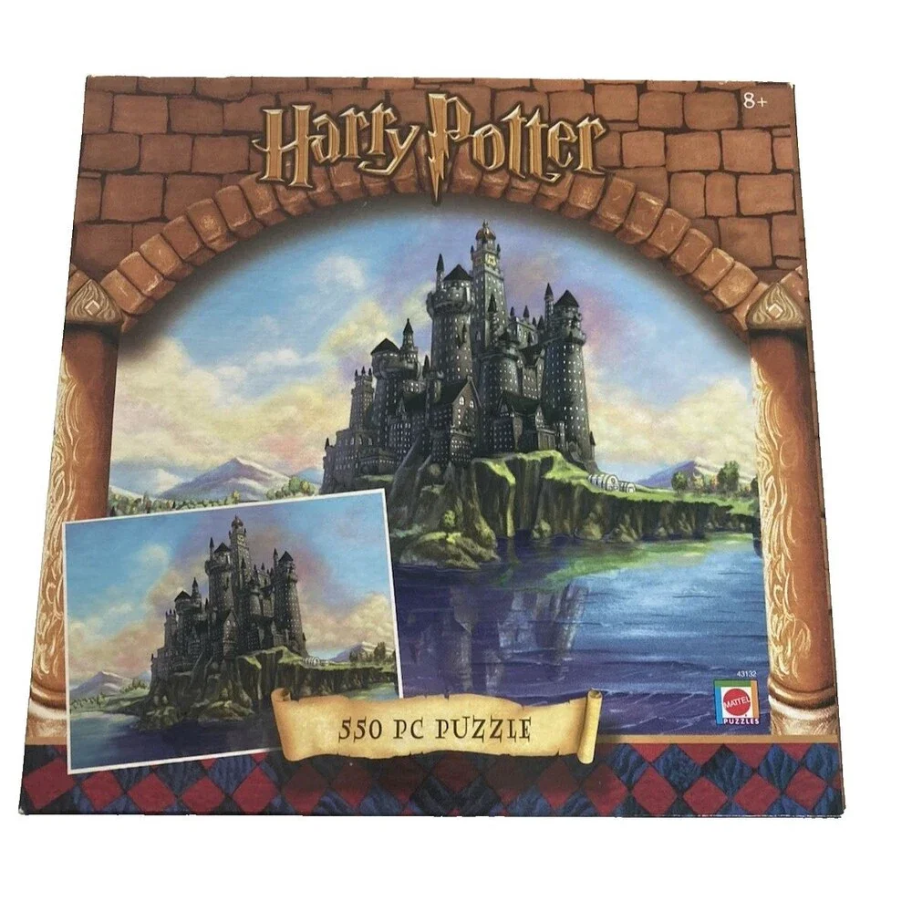 Vintage 2001 Harry Potter Hogwarts Castle 550 piece Jigsaw Puzzle