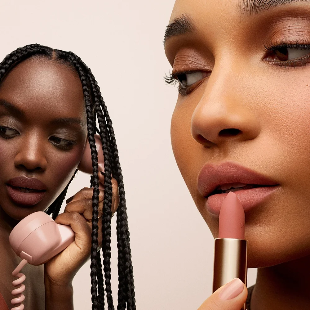Lancome Soft Matte Lipstick in Love Whispers (Rosewood Nude)
