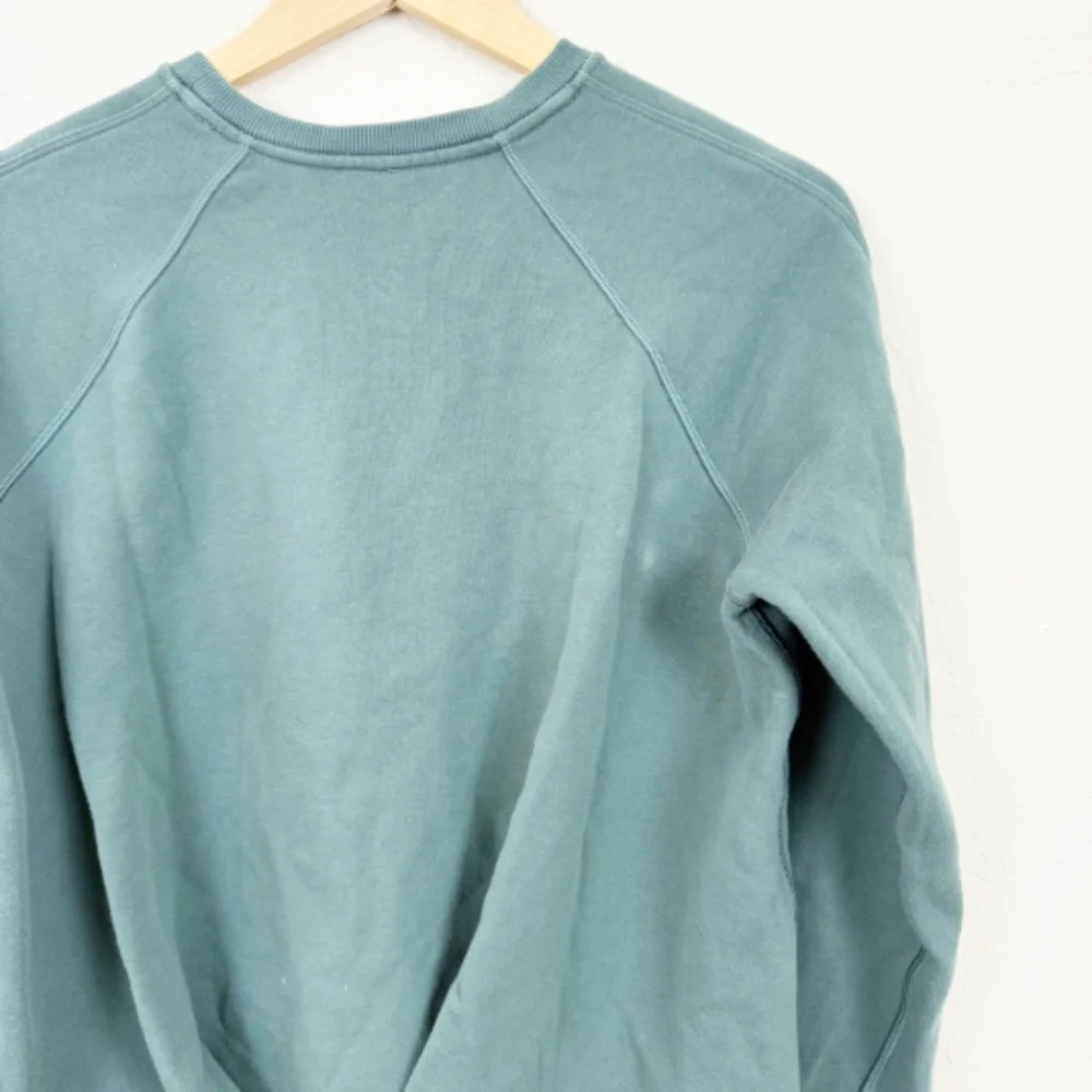 Lululemon Just Pleat It Crew Green Sweatshirt Size Small