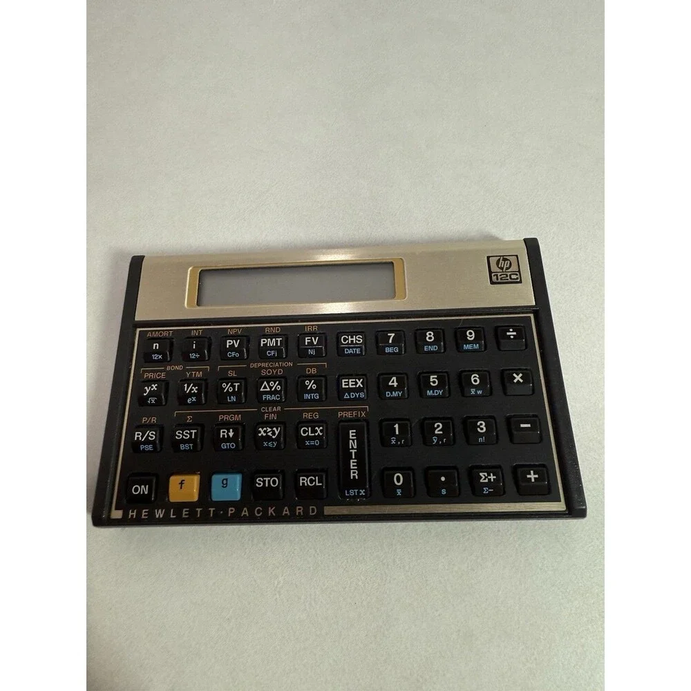 HP 12C Financial Calculator – Vintage – Works, Intermittent ENTER Key