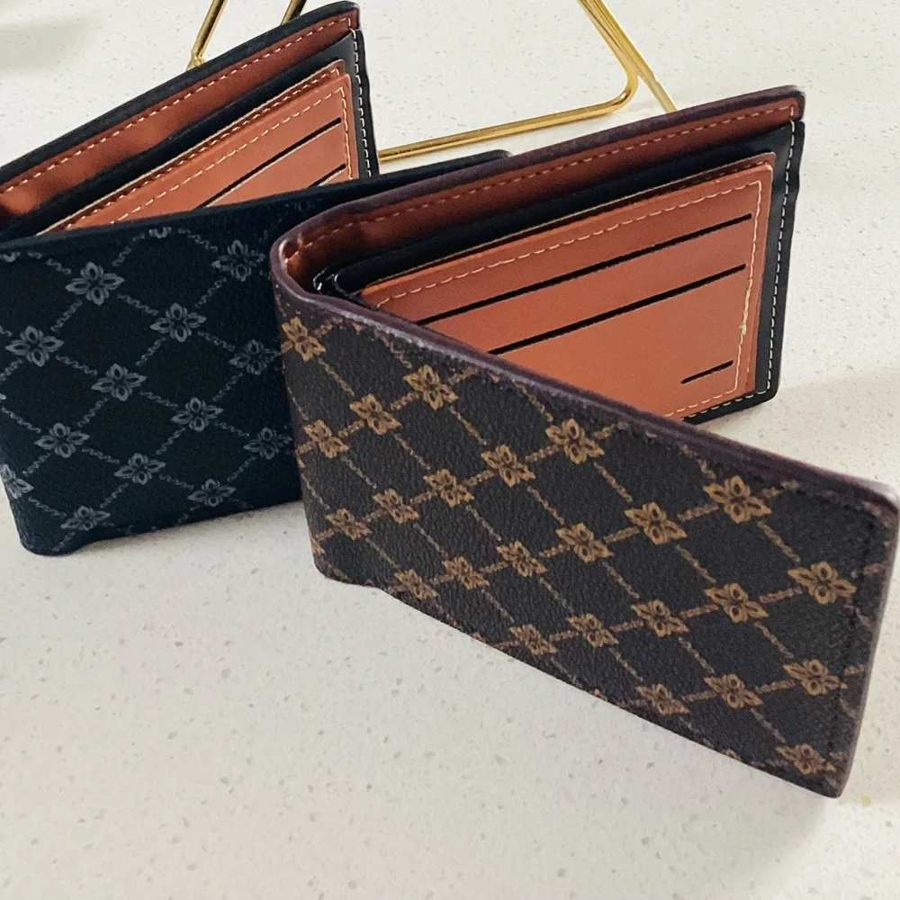 Stylish Black and Brown Patterned money & Card Holder