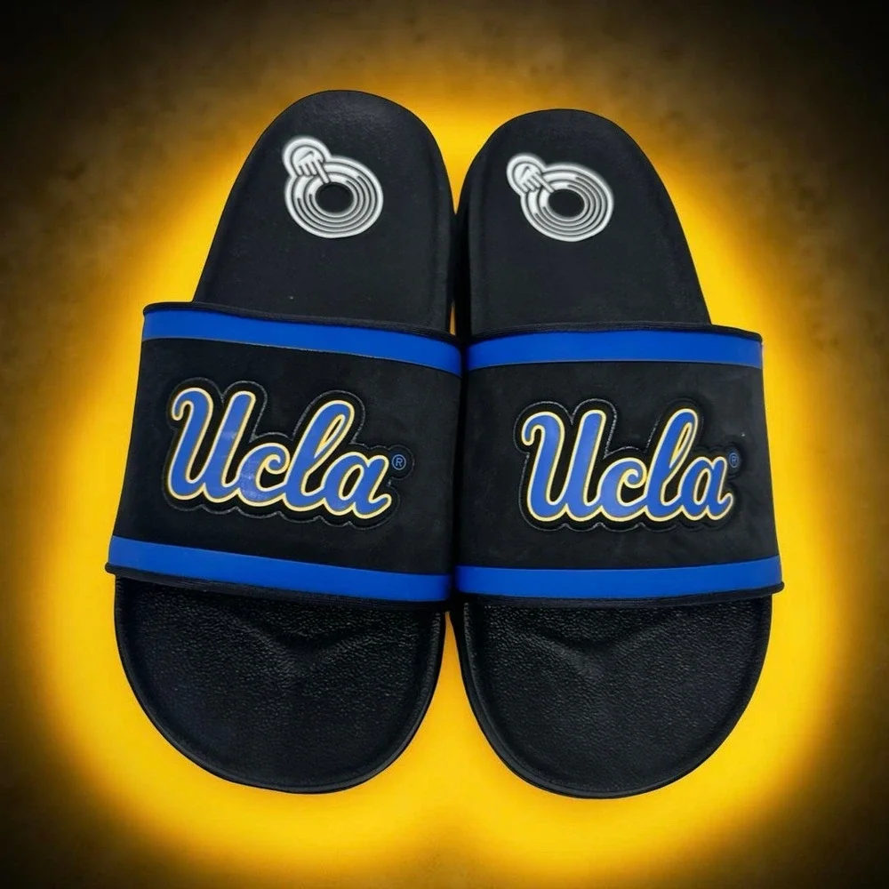 Nike UCLA Bruins Offcourt Slide Sandals Black Blue NCAA Men's Size 7 DX5209-002