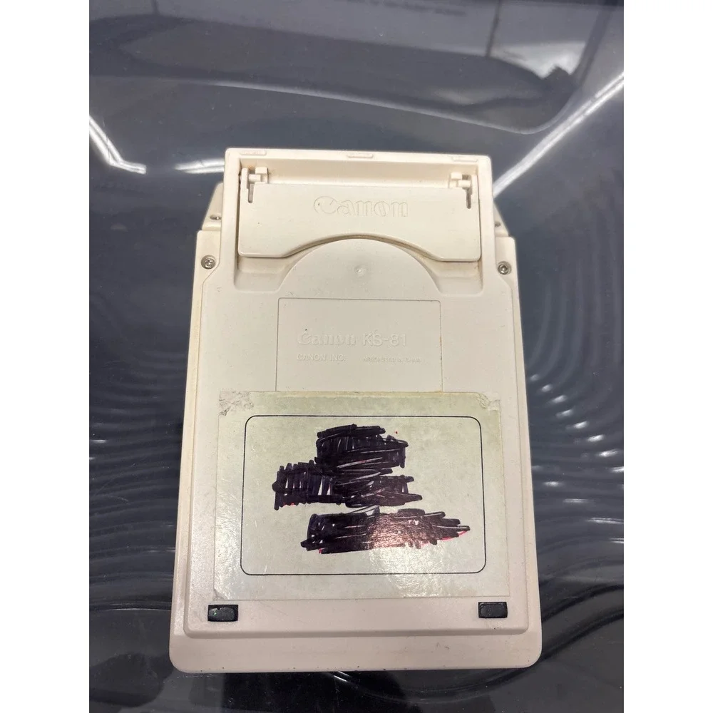 Canon KS-81 Electronic Calculator Vintage Cream Retro