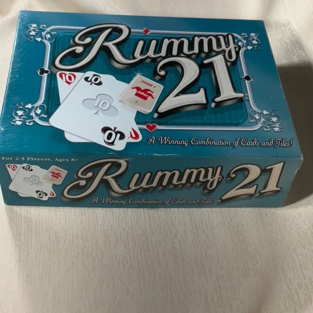 Vintage Rummy 21 by Winning Moves Game Combination of Cards & Tiles -Complete