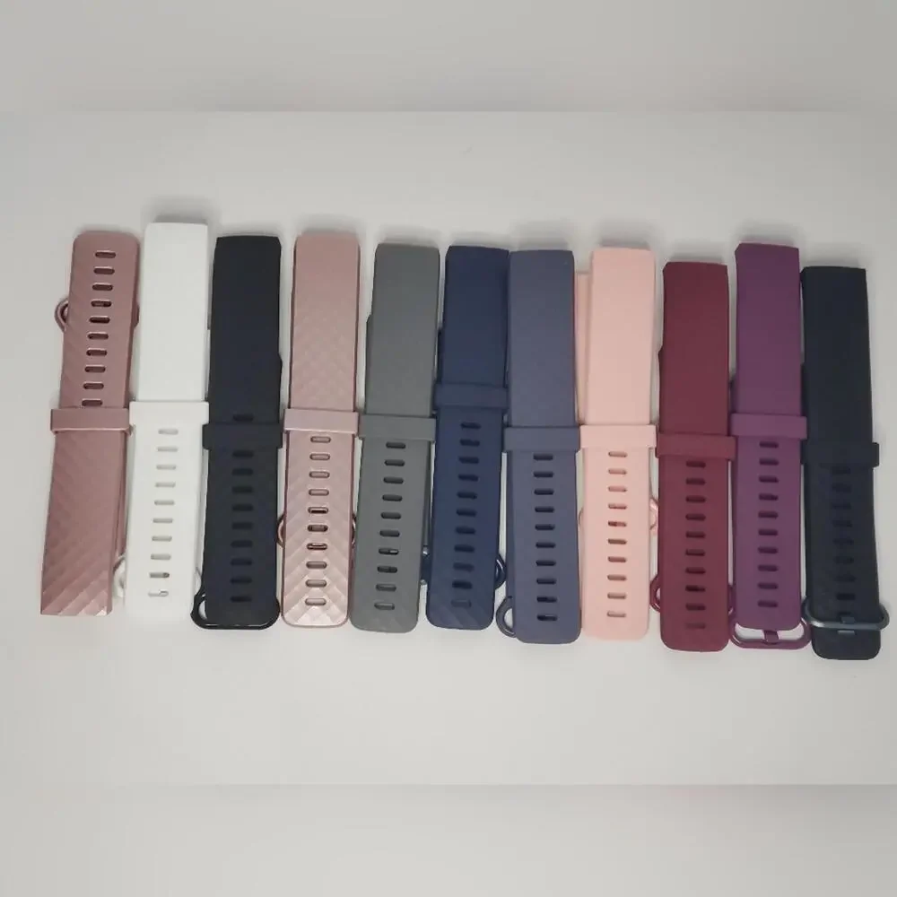 #30 Lot Of 11 Pack Silicone Replacement Wristband Fitbit Charge4/Charge3
