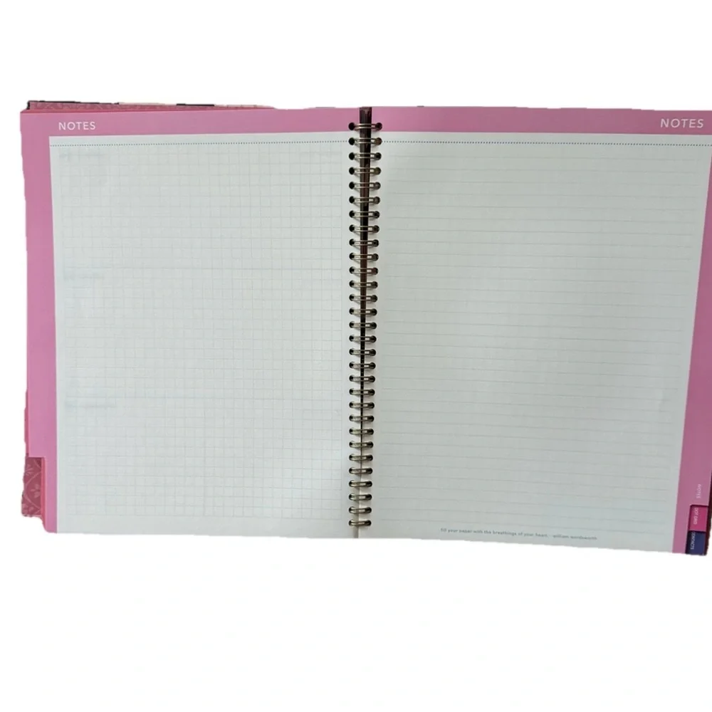 Clementine Paper inc 12-month Large Size Planner Pink Jan- Dec 2026 Hard
