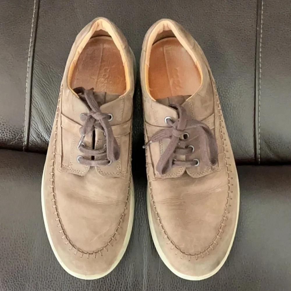 Ecco Men's Brown Leather Oxfords