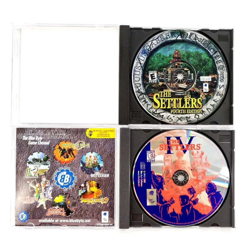 The Settlers IV Fourth Edition (PC) Complete In Jewel Cases w/ Manuals