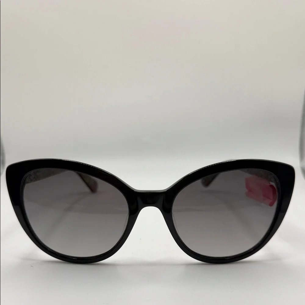 Kate Spade Black Cat-Eye Sunglasses AMBERLEE 807WJ No Case