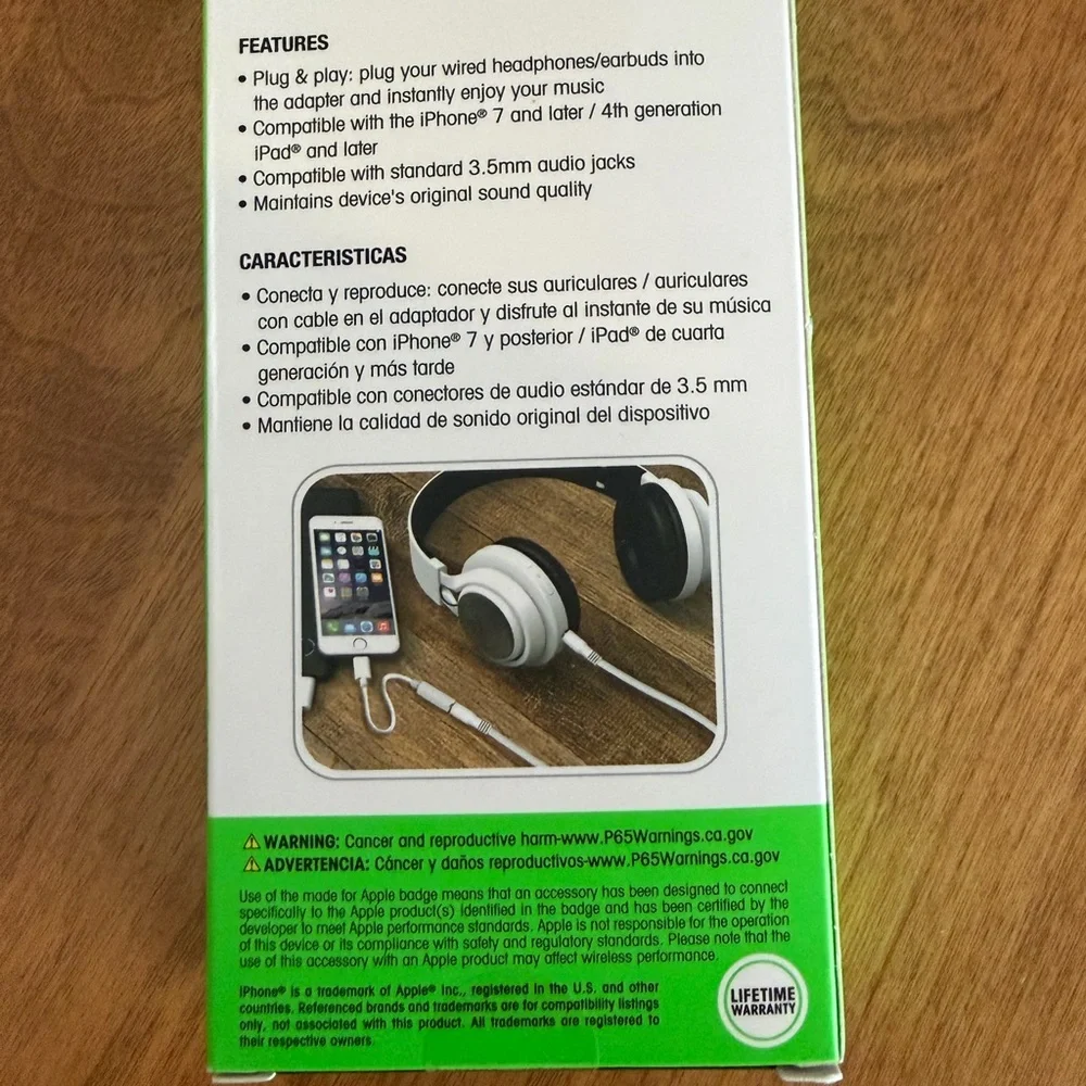 White Lightning Headphone Adapter