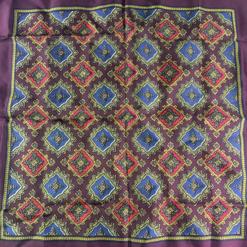 Vintage Christian Dior Silk Square Scarf 18