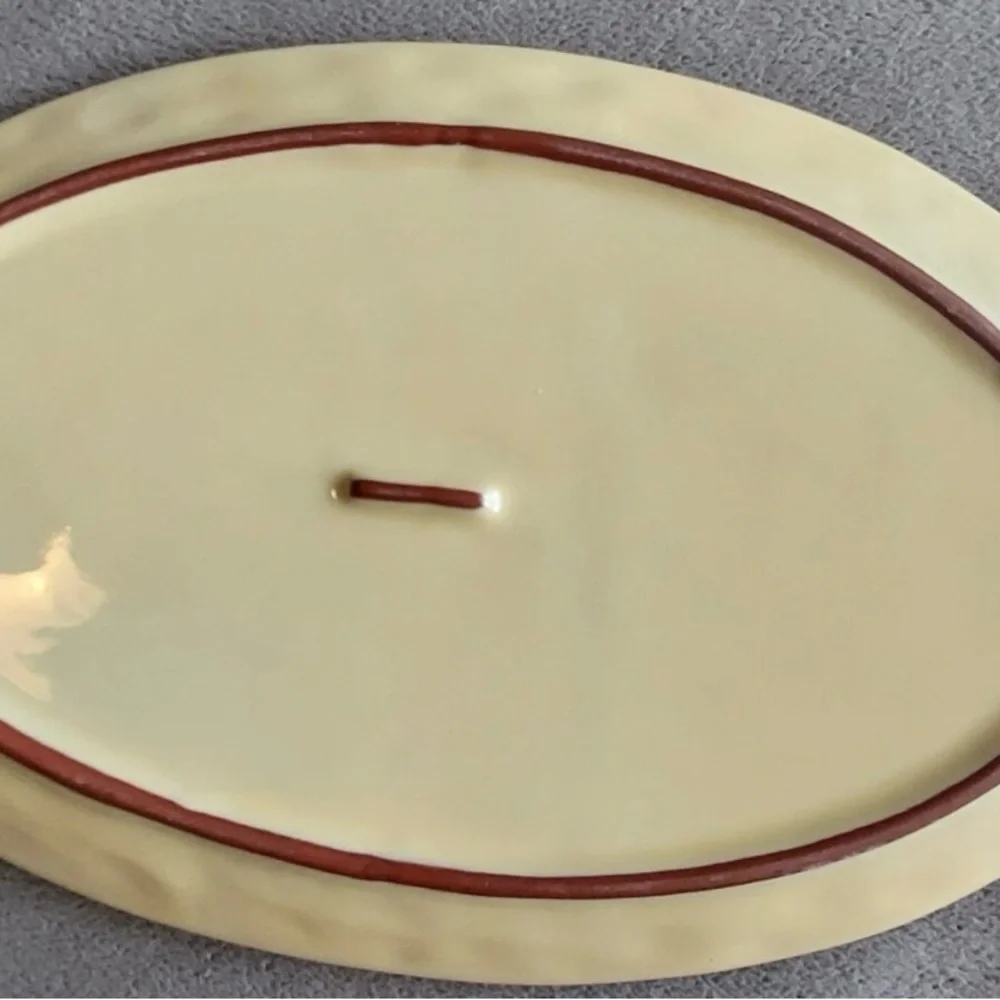 Stoneware oval platter